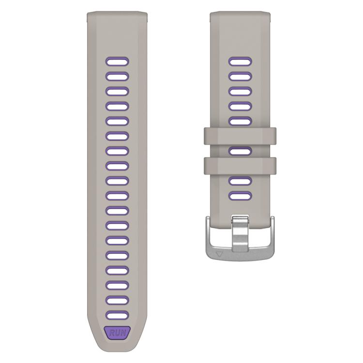 For Garmin Forerunner 970 Two Color Steel Buckle Silicone Watch Band(Sand Purple) - free shipping - PMC TechLife - Order now!