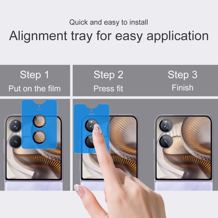 For Xiaomi Mix Flip 2 imak Glass Rear Camera Lens Film Phone Case Exclusive, Self-positioning Version - free shipping - PMC TechLife - Order now!