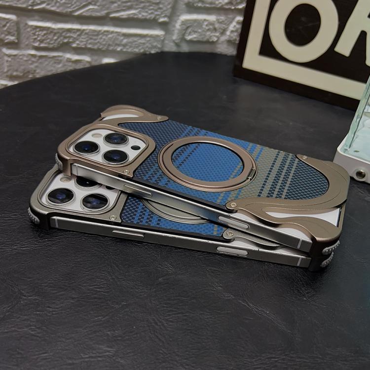 For iPhone 14 Pro Max Metal Frameless 360 Degree Rotation Holder MagSafe Phone Case(Black) - free shipping - PMC TechLife - Order now!