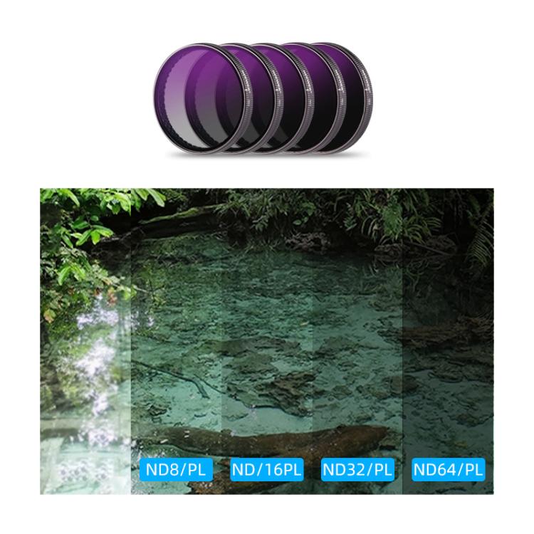 For DJI Action 5 Pro Camera Lens Filter, Filter:ND64 - free shipping - PMC TechLife - Order now!