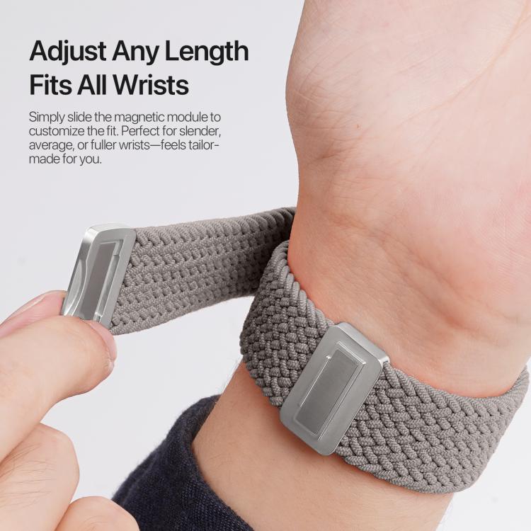 For Apple Watch 38 / 40 / 41 / S10 42mm DUX DUCIS Mixture Ultra Series Magnetic Buckle Nylon Braided Strap(Clay) - free shipping - PMC TechLife - Order now!