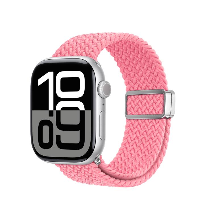 For Apple Watch 38 / 40 / 41 / S10 42mm DUX DUCIS Mixture Ultra Series Magnetic Buckle Nylon Braided Strap(Hot Pink) - free shipping - PMC TechLife - Order now!