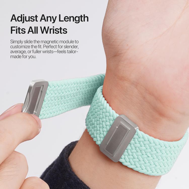For Apple Watch 38 / 40 / 41 / S10 42mm DUX DUCIS Mixture Ultra Series Magnetic Buckle Nylon Braided Strap(Mint Green) - free shipping - PMC TechLife - Order now!
