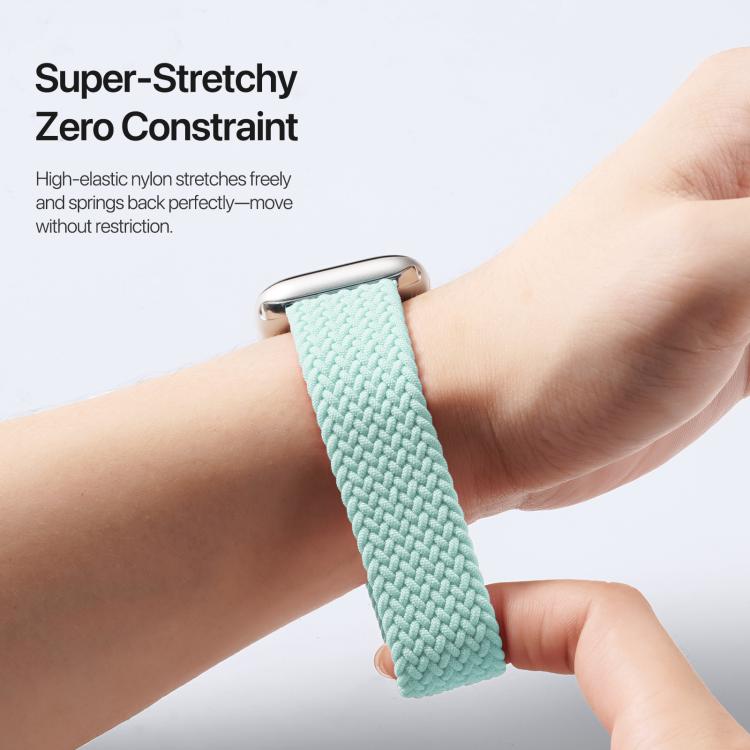 For Apple Watch 38 / 40 / 41 / S10 42mm DUX DUCIS Mixture Ultra Series Magnetic Buckle Nylon Braided Strap(Mint Green) - free shipping - PMC TechLife - Order now!