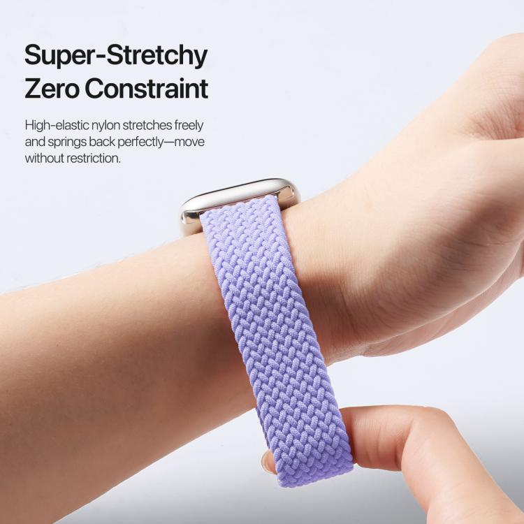 For Apple Watch 38 / 40 / 41 / S10 42mm DUX DUCIS Mixture Ultra Series Magnetic Buckle Nylon Braided Strap(Misty Purple) - free shipping - PMC TechLife - Order now!
