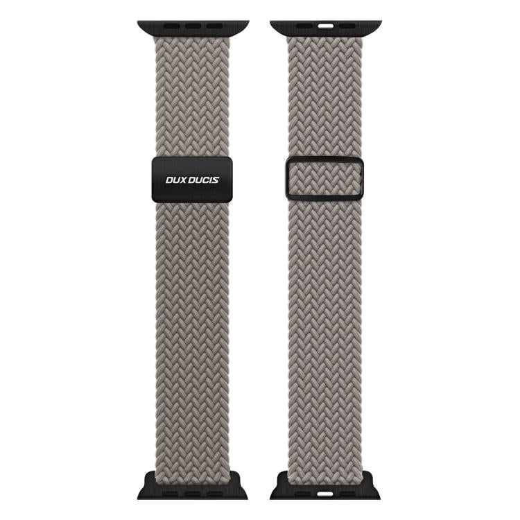 For Apple Watch 42 / 44 / 45 / 46 / 49mm DUX DUCIS Mixture Ultra Series Magnetic Buckle Nylon Braided Strap(Clay) - free shipping - PMC TechLife - Order now!