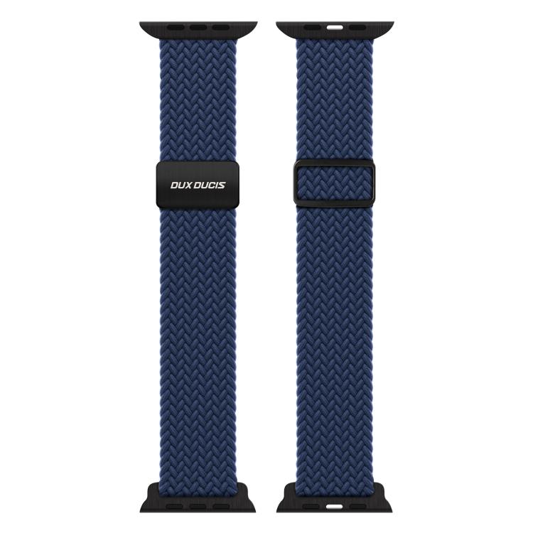 For Apple Watch 42 / 44 / 45 / 46 / 49mm DUX DUCIS Mixture Ultra Series Magnetic Buckle Nylon Braided Strap(Deep Blue) - free shipping - PMC TechLife - Order now!