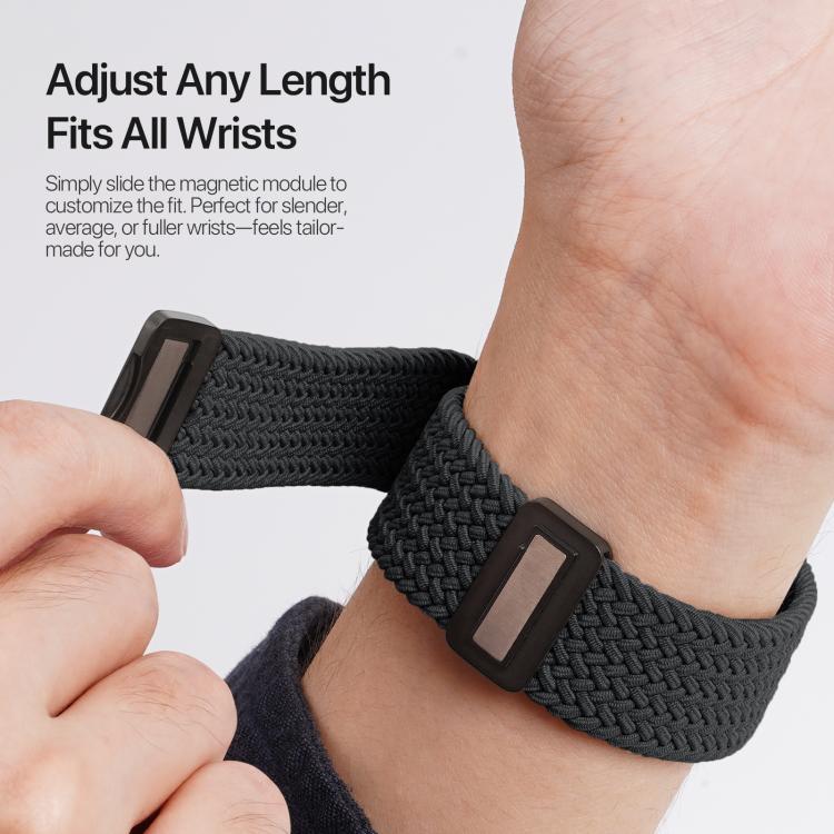 For Apple Watch 42 / 44 / 45 / 46 / 49mm DUX DUCIS Mixture Ultra Series Magnetic Buckle Nylon Braided Strap(Midnight) - free shipping - PMC TechLife - Order now!
