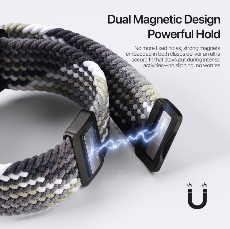 For Apple Watch 42 / 44 / 45 / 46 / 49mm DUX DUCIS Mixture Ultra Series Magnetic Buckle Nylon Braided Strap(Smoke Gradient) - free shipping - PMC TechLife - Order now!