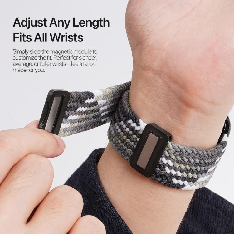 For Apple Watch 42 / 44 / 45 / 46 / 49mm DUX DUCIS Mixture Ultra Series Magnetic Buckle Nylon Braided Strap(Smoke Gradient) - free shipping - PMC TechLife - Order now!