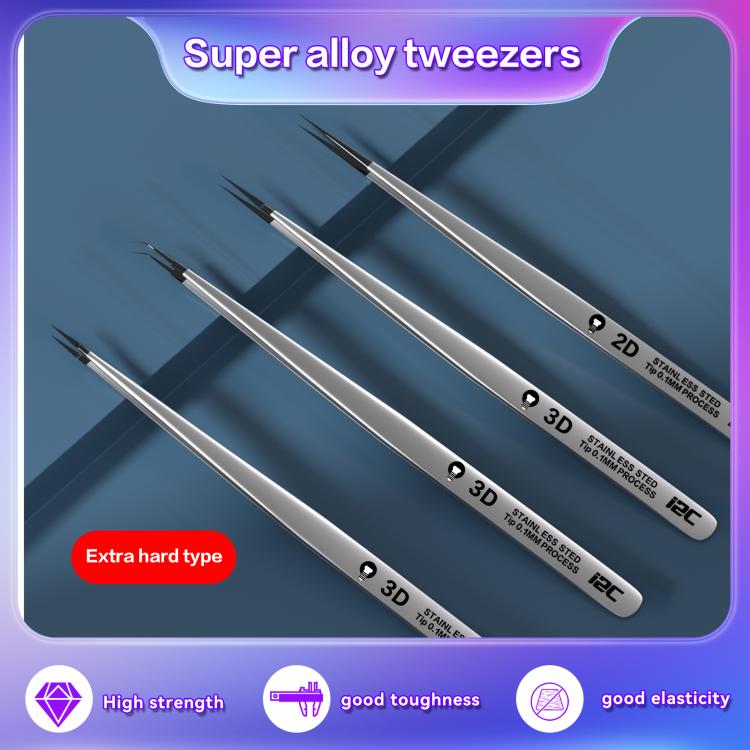 i2C NS Series Super Alloy High Precision Stainless Steel Super Hard Extra Tip Flying Wire Tweezers, Model:NS-01 2.5 Standard - free shipping - PMC TechLife - Order now!