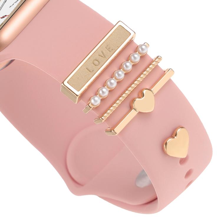 Smart Watch Band Decorative Ring Metal Accessories(Love Heart) - free shipping - PMC TechLife - Order now!