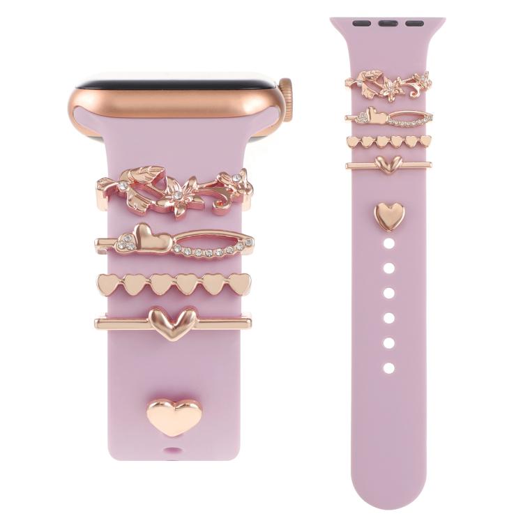 Smart Watch Band Decorative Ring Metal Accessories(Rose Gold Lily) - free shipping - PMC TechLife - Order now!