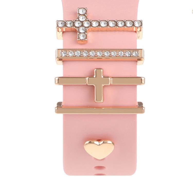 Smart Watch Band Decorative Ring Metal Accessories(Cross Heart) - free shipping - PMC TechLife - Order now!