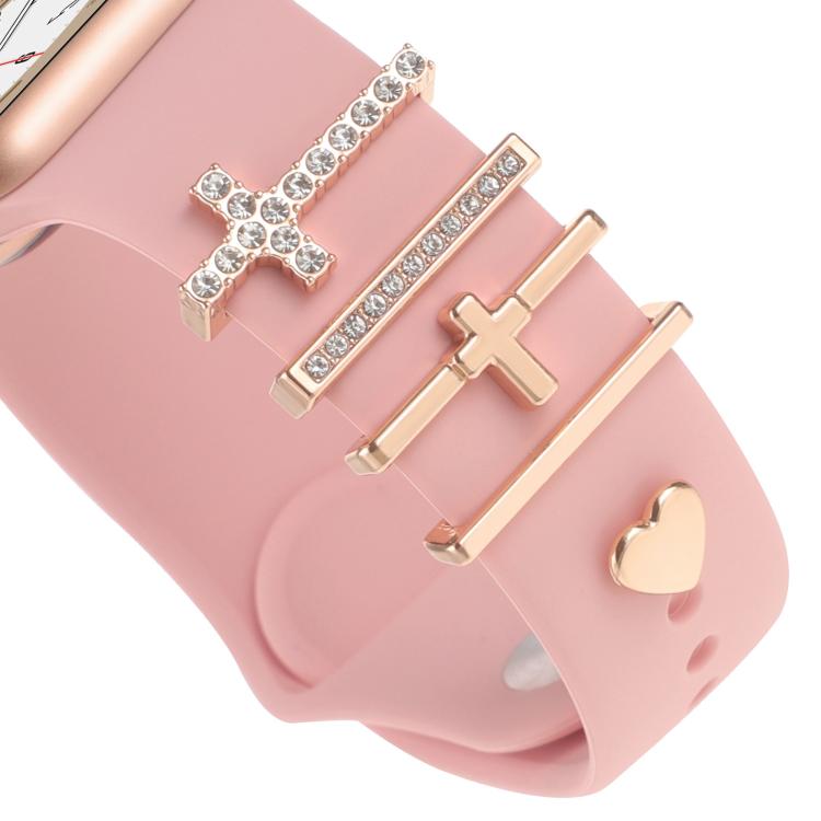Smart Watch Band Decorative Ring Metal Accessories(Cross Heart) - free shipping - PMC TechLife - Order now!
