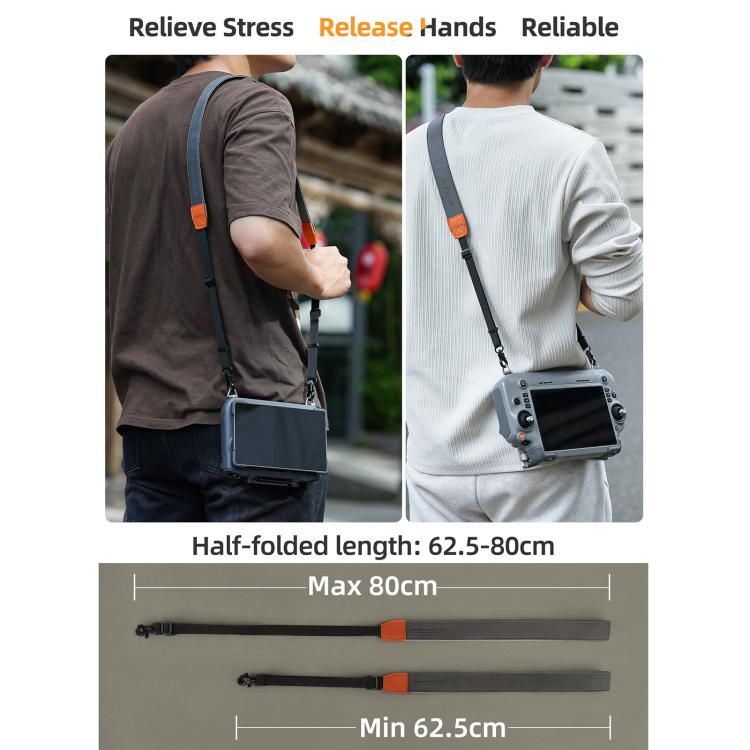 For DJI RC 2 / 1 / Pro 2 / 1 Sunnylife GS014 Multi-Purpose Lanyard with CNC Aluminum Buckle(Grey) - free shipping - PMC TechLife - Order now!