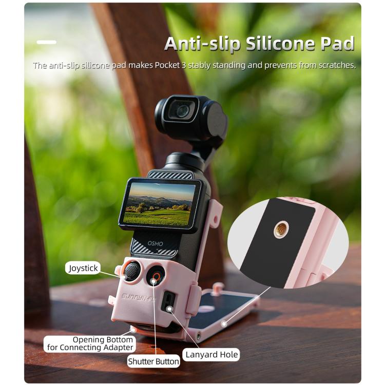 For DJI OSMO Pocket 3 Sunnylife Magnetic Mount 1/4 Adapter Cold Shoe Tabletop Base Bracket Angles Adjustable Multi Expansion Mount(Blue) - free shipping - PMC TechLife - Order now!