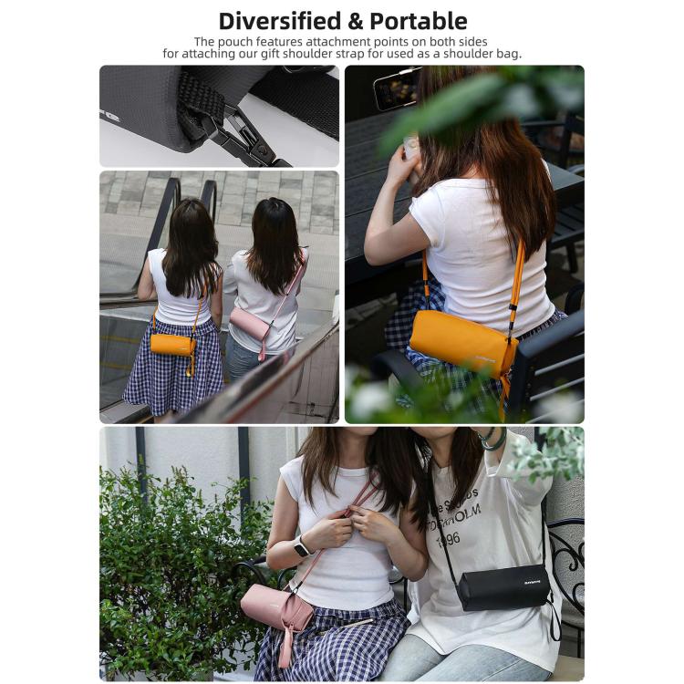 For DJI OSMO Pocket 3 Sunnylife Carrying Handbag Storage Shoulder Bag Combo Bags Mini Travel Daily Pouch(Black) - free shipping - PMC TechLife - Order now!