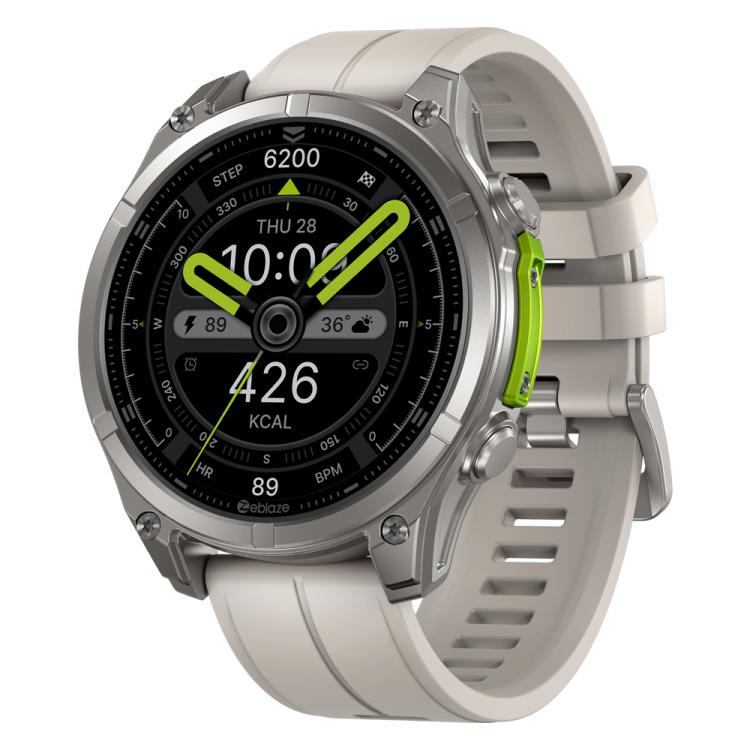 Zeblaze Vibe 8 Rugged Outdoor Smart Watch 1.43 inch Screen 5 ATM & IP69K Built-in Flashlight(Grey) - free shipping - PMC TechLife - Order now!