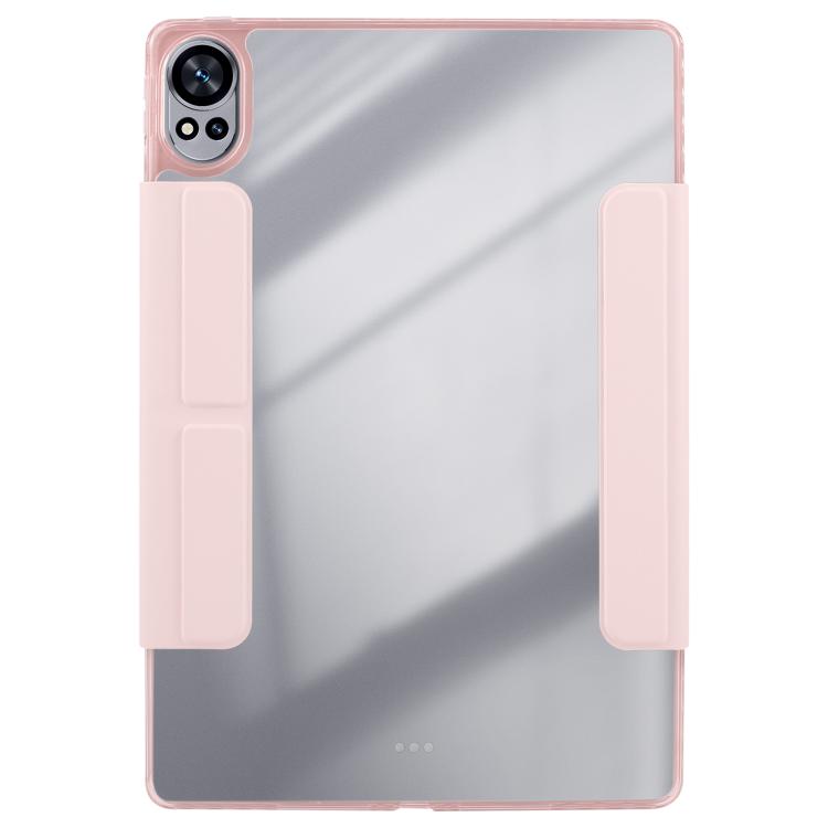 For Huawei MatePad Air 12 2024 Magnetic Detachable Dual-Clasp Acrylic Deformation Leather Tablet Case(Pink) - free shipping - PMC TechLife - Order now!
