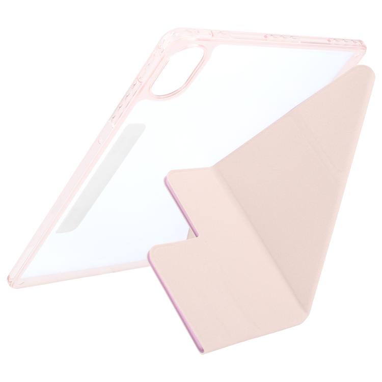 For Huawei MatePad Air 12 2024 Magnetic Detachable Dual-Clasp Acrylic Deformation Leather Tablet Case(Pink) - free shipping - PMC TechLife - Order now!