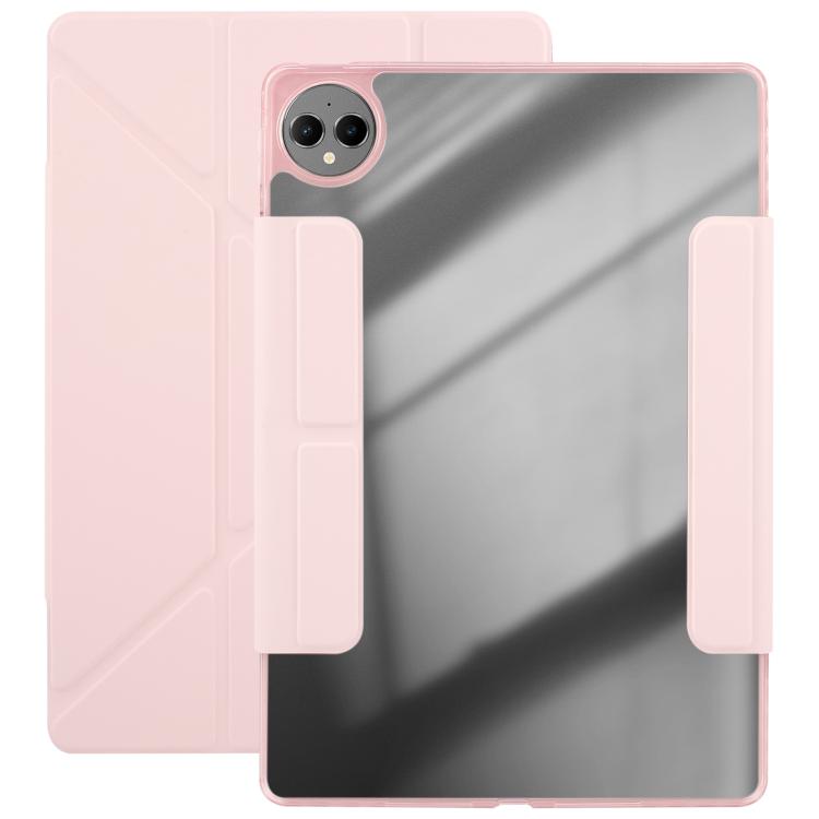 For Huawei MatePad Pro 12.2 2024 Magnetic Detachable Dual-Clasp Acrylic Deformation Leather Tablet Case(Pink) - free shipping - PMC TechLife - Order now!