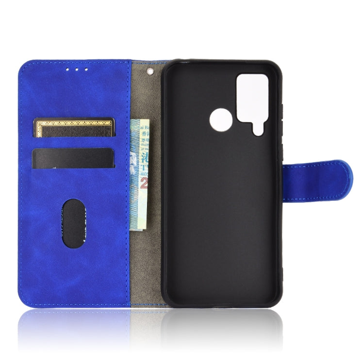 For DOOGEE N20 Pro Solid Color Skin Feel Magnetic Buckle Horizontal Flip Calf Texture PU Leather Case with Holder & Card Slots & Wallet(Blue) - More Brand by PMC TechLife | Online Shopping South Africa | PMC TechLife | Buy Now Pay Later Mobicred