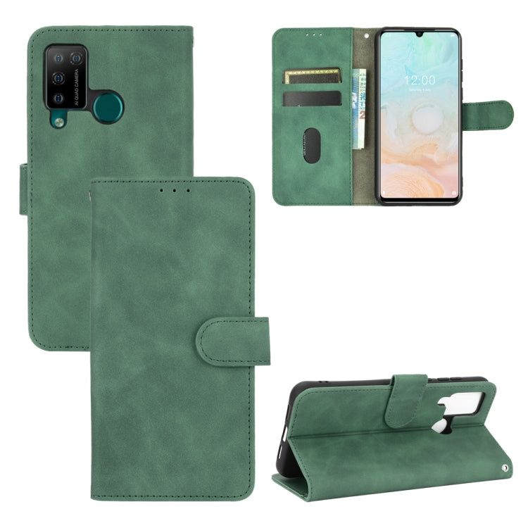 For DOOGEE N20 Pro Solid Color Skin Feel Magnetic Buckle Horizontal Flip Calf Texture PU Leather Case with Holder & Card Slots & Wallet(Green) - More Brand by PMC TechLife | Online Shopping South Africa | PMC TechLife | Buy Now Pay Later Mobicred