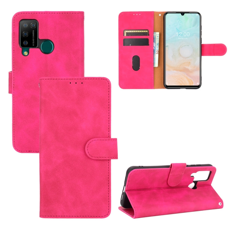 For DOOGEE N20 Pro Solid Color Skin Feel Magnetic Buckle Horizontal Flip Calf Texture PU Leather Case with Holder & Card Slots & Wallet(Rose Red) - More Brand by PMC TechLife | Online Shopping South Africa | PMC TechLife | Buy Now Pay Later Mobicred