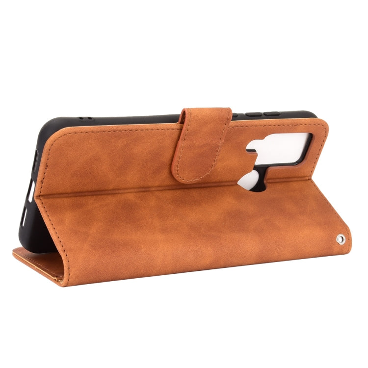 For DOOGEE N20 Pro Solid Color Skin Feel Magnetic Buckle Horizontal Flip Calf Texture PU Leather Case with Holder & Card Slots & Wallet(Brown) - More Brand by PMC TechLife | Online Shopping South Africa | PMC TechLife | Buy Now Pay Later Mobicred