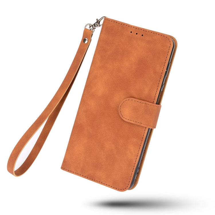 For DOOGEE N20 Pro Solid Color Skin Feel Magnetic Buckle Horizontal Flip Calf Texture PU Leather Case with Holder & Card Slots & Wallet(Brown) - More Brand by PMC TechLife | Online Shopping South Africa | PMC TechLife | Buy Now Pay Later Mobicred