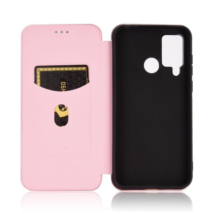 For DOOGEE N20 Pro Carbon Fiber Texture Horizontal Flip TPU + PC + PU Leather Case with Card Slot(Pink) - More Brand by PMC TechLife | Online Shopping South Africa | PMC TechLife | Buy Now Pay Later Mobicred