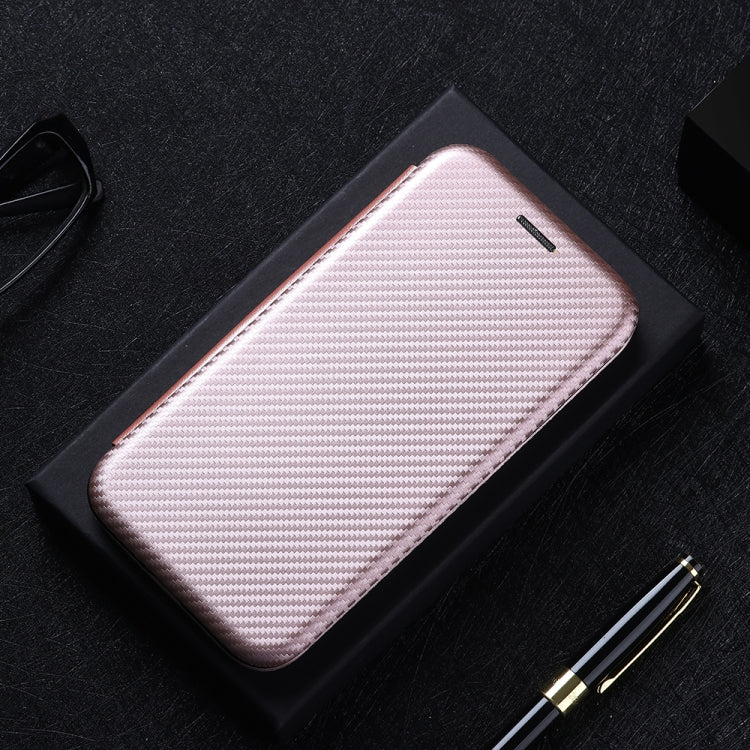 For DOOGEE N20 Pro Carbon Fiber Texture Horizontal Flip TPU + PC + PU Leather Case with Card Slot(Pink) - More Brand by PMC TechLife | Online Shopping South Africa | PMC TechLife | Buy Now Pay Later Mobicred