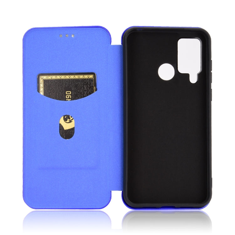 For DOOGEE N20 Pro Carbon Fiber Texture Horizontal Flip TPU + PC + PU Leather Case with Card Slot(Blue) - More Brand by PMC TechLife | Online Shopping South Africa | PMC TechLife | Buy Now Pay Later Mobicred