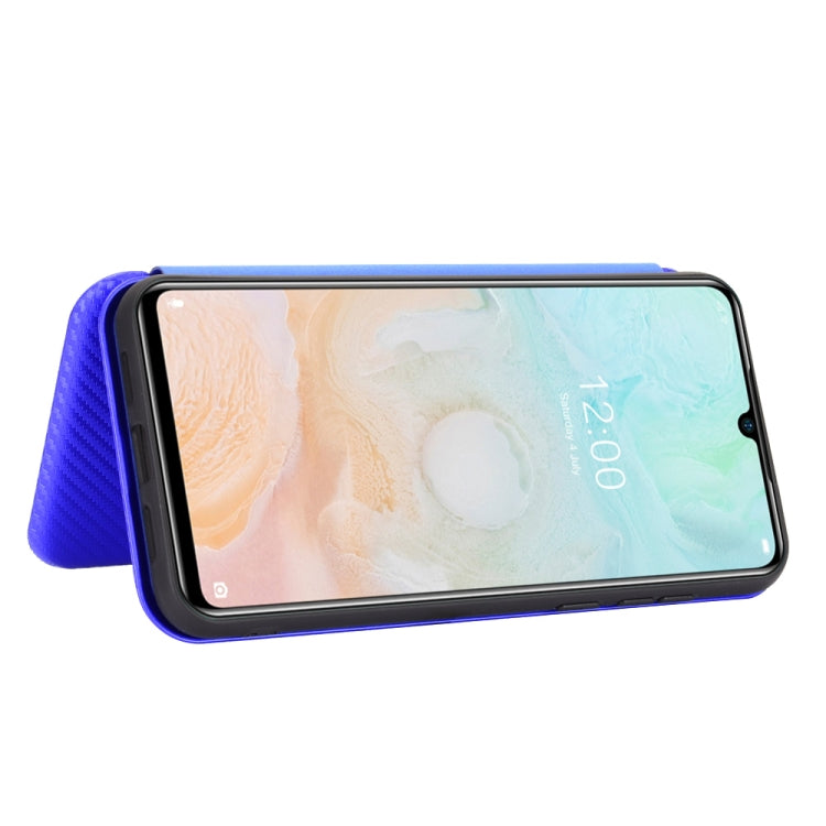 For DOOGEE N20 Pro Carbon Fiber Texture Horizontal Flip TPU + PC + PU Leather Case with Card Slot(Blue) - More Brand by PMC TechLife | Online Shopping South Africa | PMC TechLife | Buy Now Pay Later Mobicred