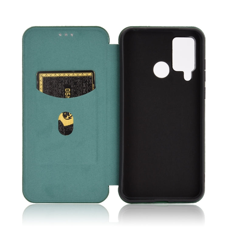 For DOOGEE N20 Pro Carbon Fiber Texture Horizontal Flip TPU + PC + PU Leather Case with Card Slot(Green) - More Brand by PMC TechLife | Online Shopping South Africa | PMC TechLife | Buy Now Pay Later Mobicred