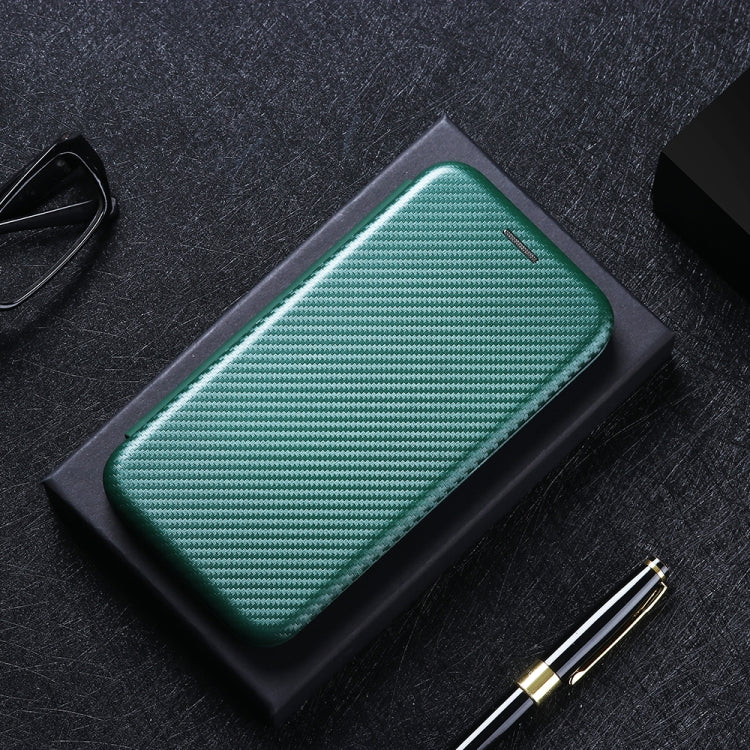 For DOOGEE N20 Pro Carbon Fiber Texture Horizontal Flip TPU + PC + PU Leather Case with Card Slot(Green) - More Brand by PMC TechLife | Online Shopping South Africa | PMC TechLife | Buy Now Pay Later Mobicred