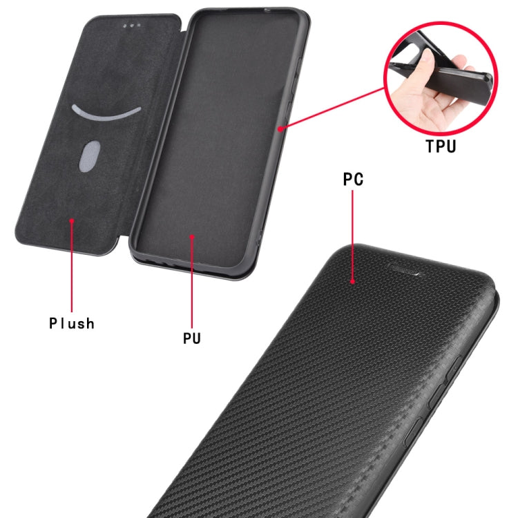 For DOOGEE N20 Pro Carbon Fiber Texture Horizontal Flip TPU + PC + PU Leather Case with Card Slot(Blue) - More Brand by PMC TechLife | Online Shopping South Africa | PMC TechLife | Buy Now Pay Later Mobicred