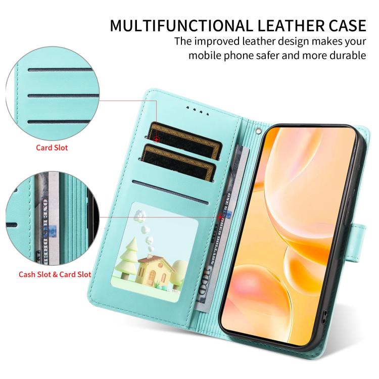 For Motorola Moto G04 / G24 / E14 Embossed Heart Dog RFID Blocking Wallet Leather Phone Case(Green) - free shipping - PMC TechLife - Order now!