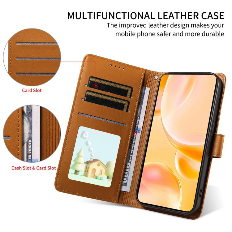 For Motorola Moto G05 / E15 Embossed Heart Dog RFID Blocking Wallet Leather Phone Case(Brown) - free shipping - PMC TechLife - Order now!