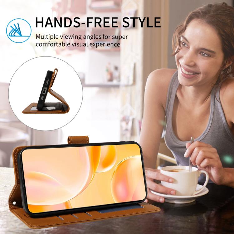 For Motorola Moto G05 / E15 Embossed Heart Dog RFID Blocking Wallet Leather Phone Case(Brown) - free shipping - PMC TechLife - Order now!