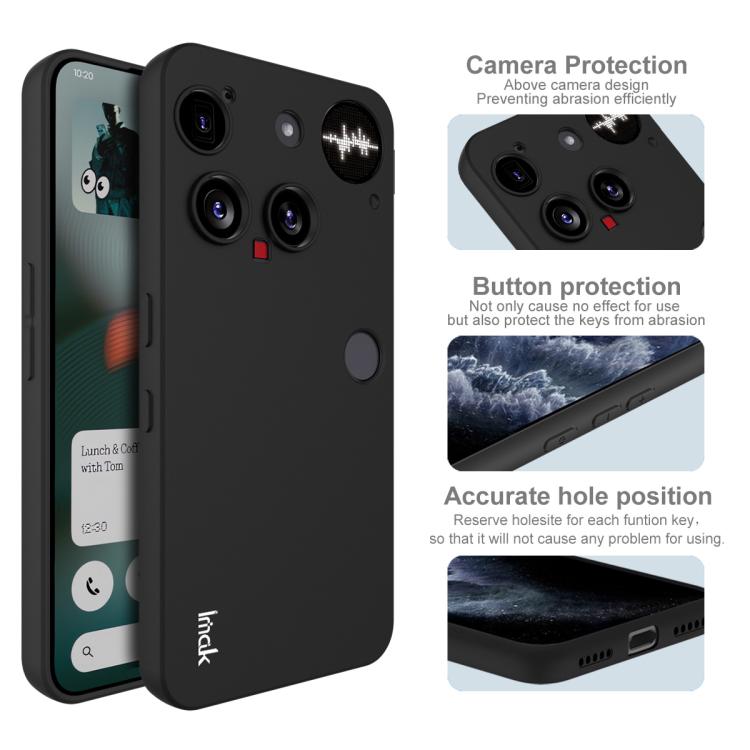 For Nothing phone 3 IMAK UC-3 Series Shockproof Frosted TPU Phone Case(Black) - free shipping - PMC TechLife - Order now!