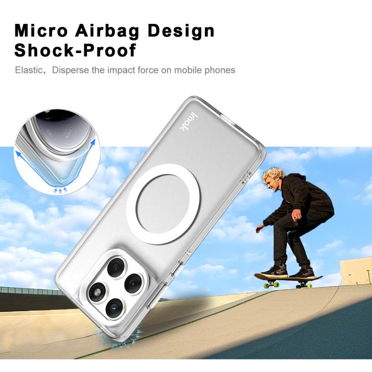 For Motorola Edge 60 Fusion IMAK Chocolate Series TPU + PET MagSafe Phone Case(White) - free shipping - PMC TechLife - Order now!