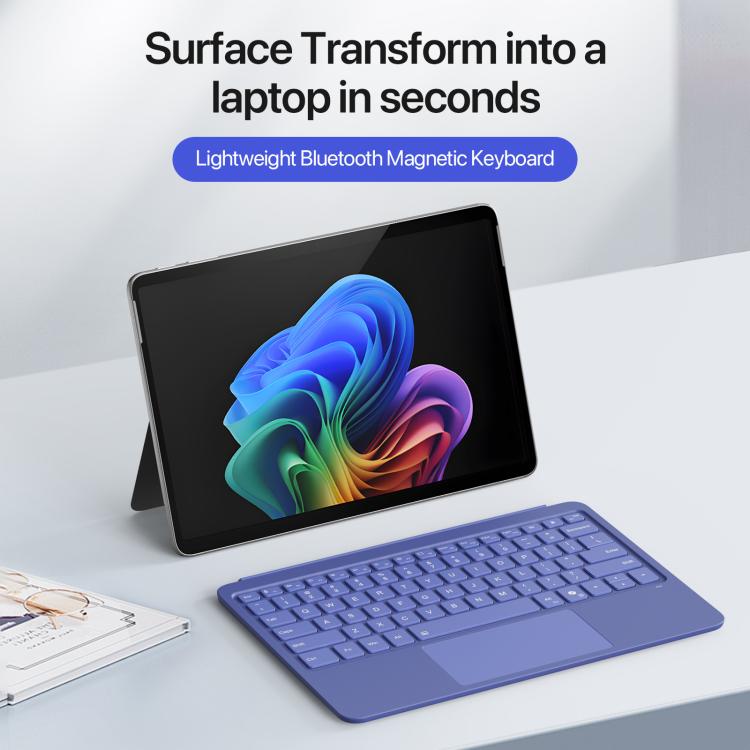 For MicroSoft Surface Pro 12 Backlight Tablet Bluetooth Keyboard with Touch Pad(Blue) - free shipping - PMC TechLife - Order now!