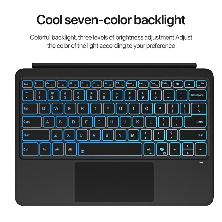 For MicroSoft Surface Pro 12 Backlight Tablet Bluetooth Keyboard with Touch Pad(Grey) - free shipping - PMC TechLife - Order now!