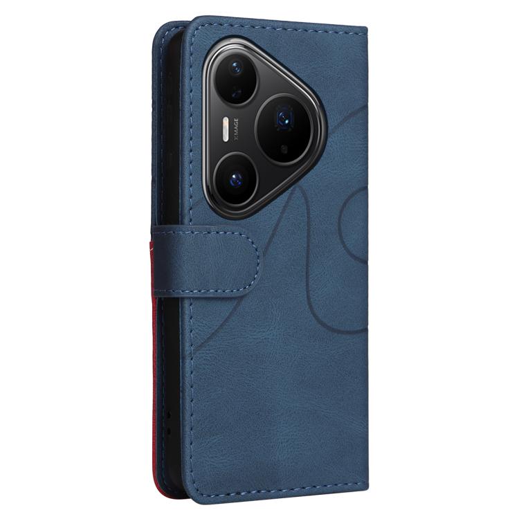 For Huawei Pura 80 Pro 5G Dual-color Splicing Flip Leather Phone Case(Blue) - free shipping - PMC TechLife - Order now!