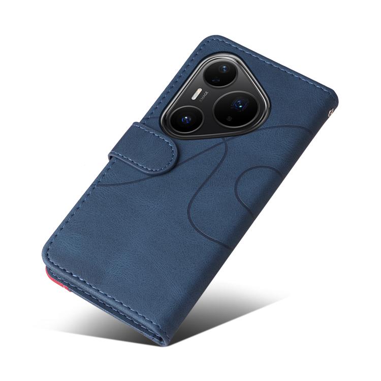 For Huawei Pura 80 Pro 5G Dual-color Splicing Flip Leather Phone Case(Blue) - free shipping - PMC TechLife - Order now!