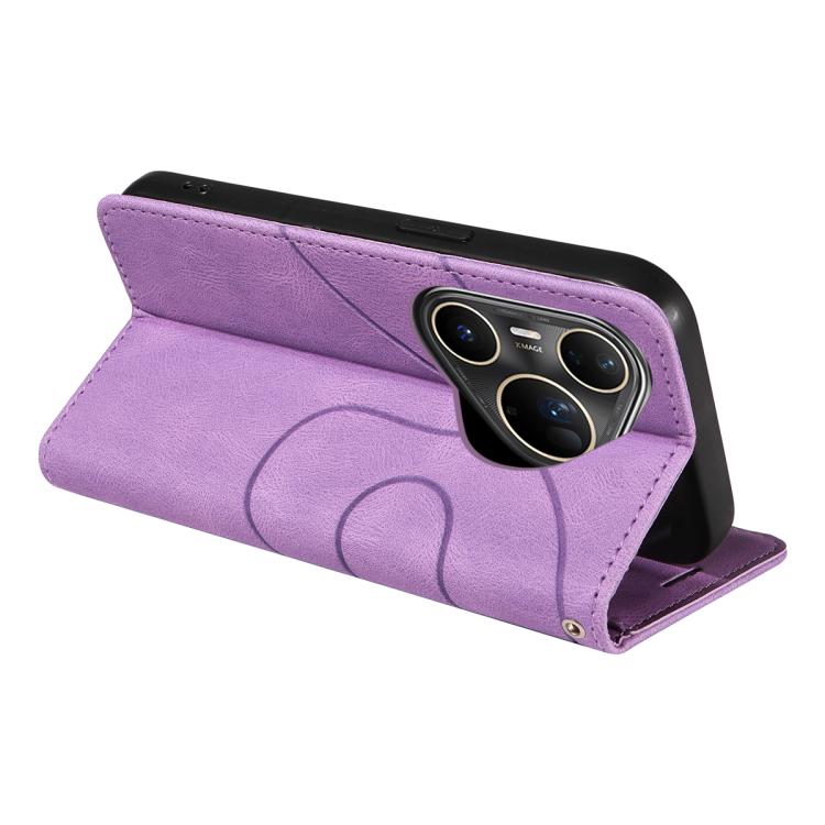 For Huawei Pura 80 Ultra 5G Dual-color Splicing Flip Leather Phone Case(Purple) - free shipping - PMC TechLife - Order now!