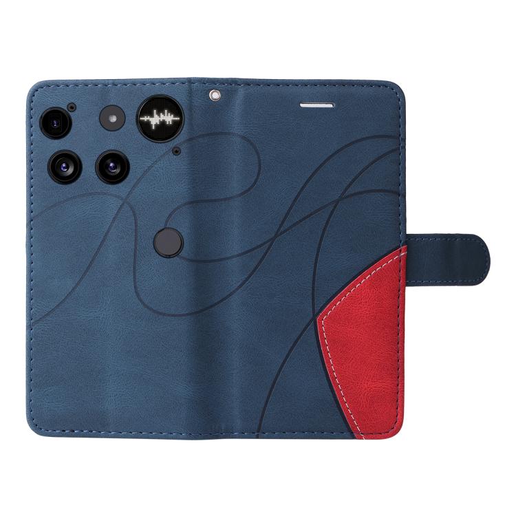 For Nothing Phone 3 Dual-color Splicing Flip Leather Phone Case(Blue) - free shipping - PMC TechLife - Order now!