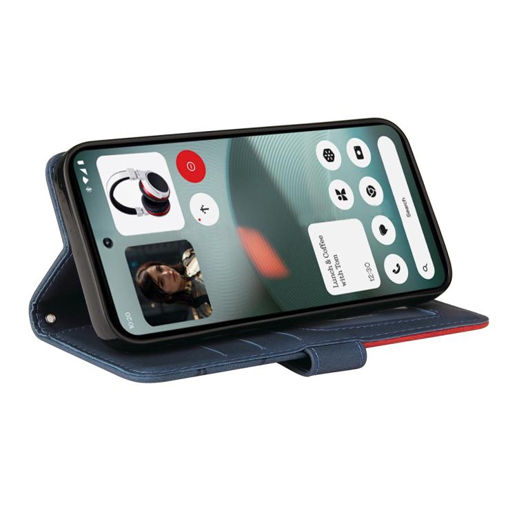 For Nothing Phone 3 Dual-color Splicing Flip Leather Phone Case(Blue) - free shipping - PMC TechLife - Order now!